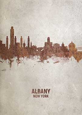 Albany New York Skyline