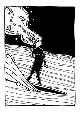 Dawn Patrol Surfer Girl