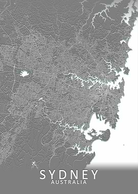 Sydney Grey City Map