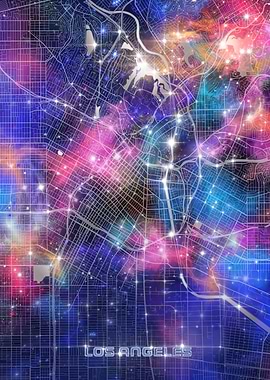 los angeles map galaxy