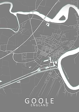 Goole Grey City Map