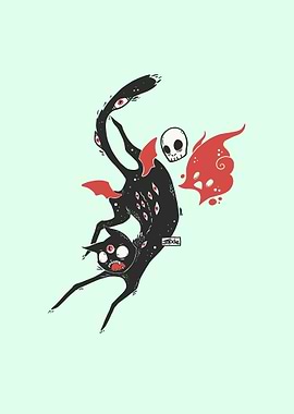 Kawaii Cute Black Cat