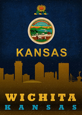 Wichita Kansas Skyline