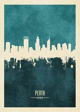 Perth Australia Skyline