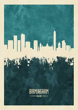 Birmingham England Skyline