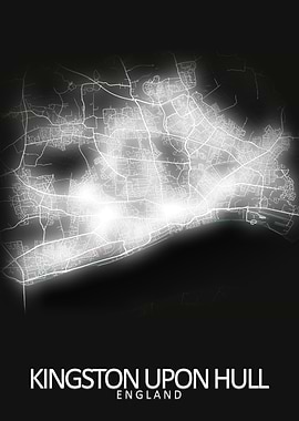 Hull LED Glow City Map