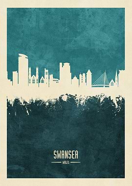 Swansea Wales Skyline