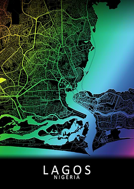 Lagos Rainbow City Map