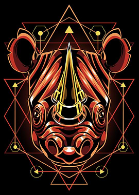 Rhino Head Sacred Geometry