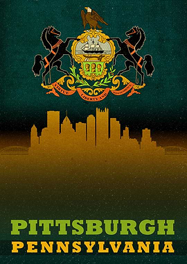 Pittsburgh City Skyline