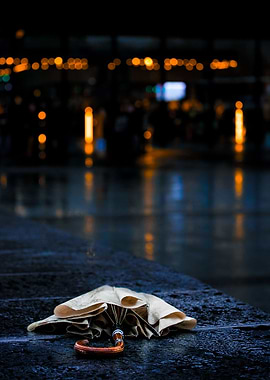 Umbrella Rainy Night in DC