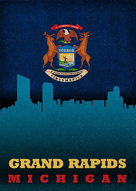 Grand Rapids Michigan Flag