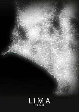 Lima LED Glow City Map