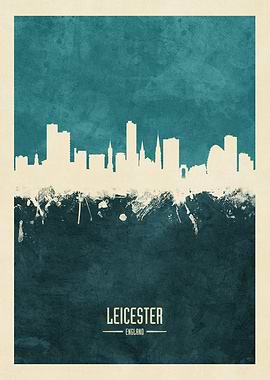 Leicester England Skyline