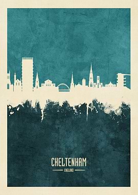 Cheltenham England Skyline