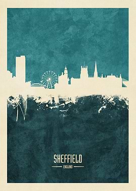 Sheffield England Skyline