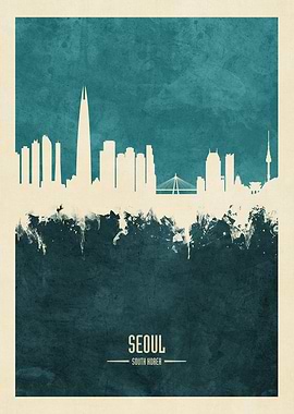 Seoul South Korea Skyline