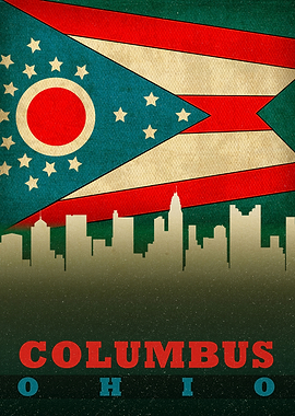 Columbus Ohio City Skyline
