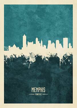 Memphis Tennessee Skyline