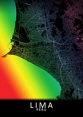 Lima Rainbow City Map