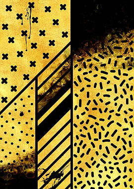 Geometric Gold Grunge