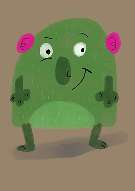 Plump green monster