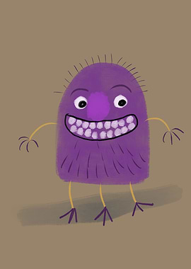 Silly pink monster