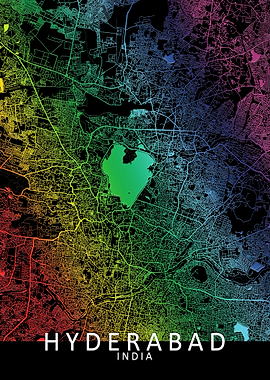 Hyderabad Rainbow City Map