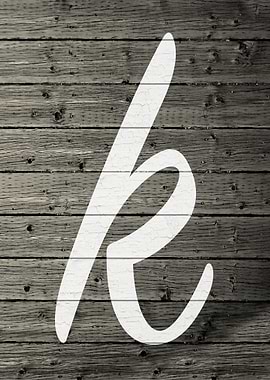 Letter K on Barn Wood