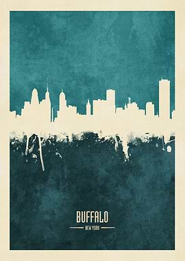 Buffalo New York Skyline