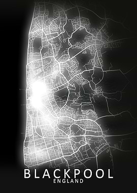 Blackpool LED Glow CityMap
