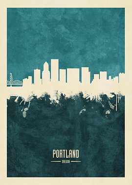 Portland Oregon Skyline