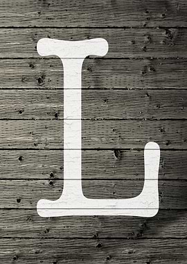 Letter L on Barn Wood