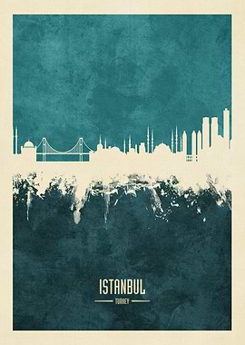 Istanbul Turkey Skyline