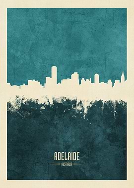 Adelaide Australia Skyline