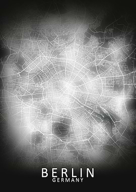 Berlin LED Glow City Map