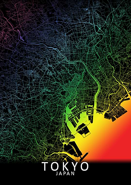 Tokyo Rainbow City Map