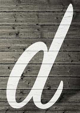 Letter D on Barn Wood