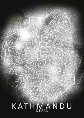 Kathmandu LED Glow CityMap