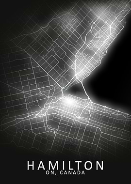 Hamilton LED Glow City Map