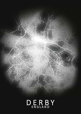 Derby LED Glow City Map