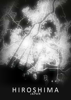 Hiroshima LED Glow CityMap