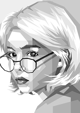 pop art woman design