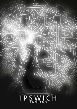 Ipswich LED Glow City Map