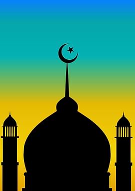 Mosque dome and minaret