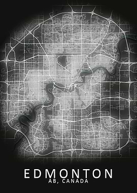 Edmonton LED Glow City Map