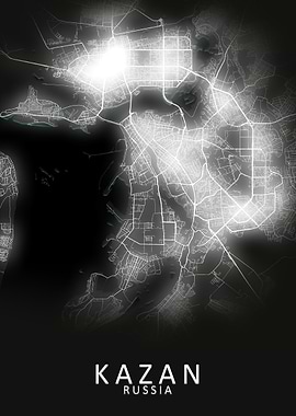 Kazan LED Glow City Map