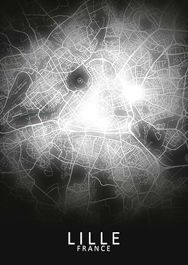 Lille LED Glow City Map