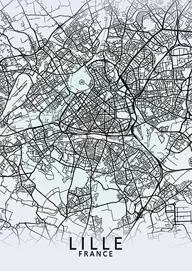 Lille White City Map