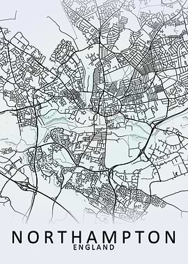 Northampton White City Map